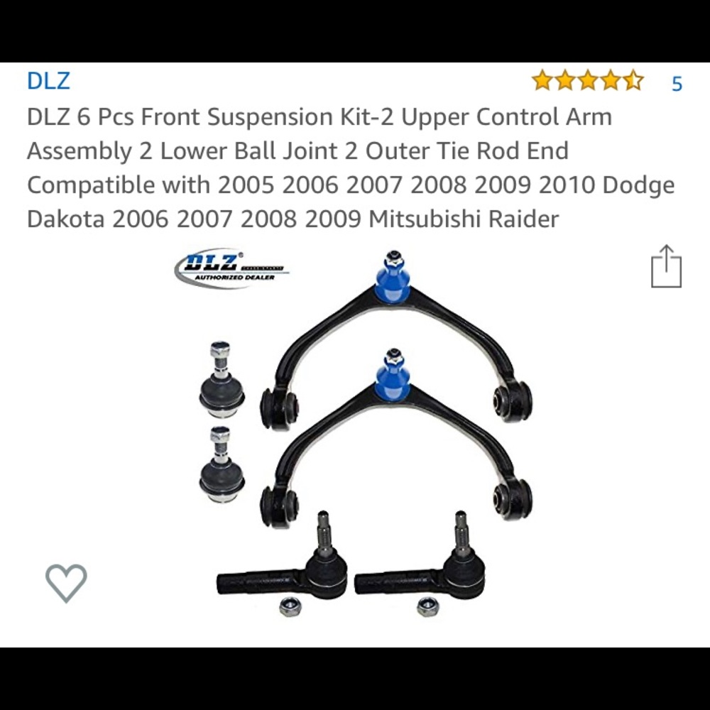 DLZ 6 Pcs Front Suspension Kit With